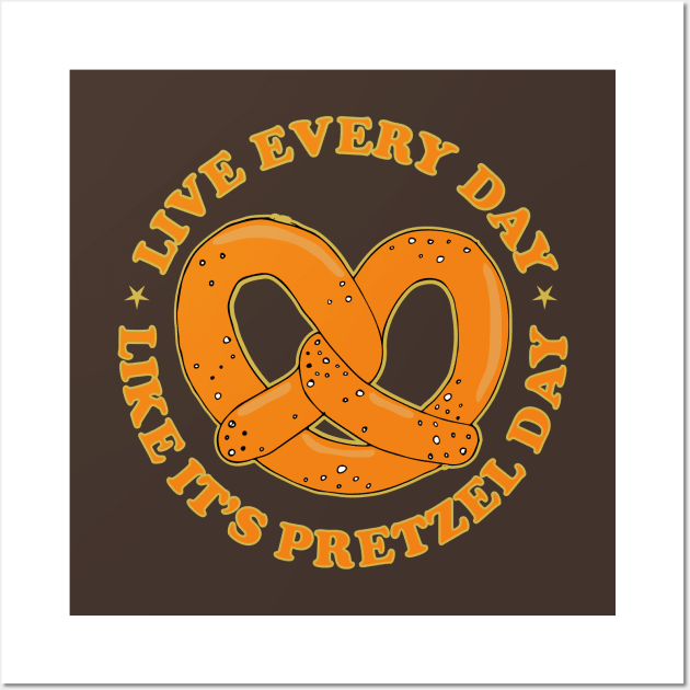 Funny Pretzel Quote Wall Art by HotHibiscus